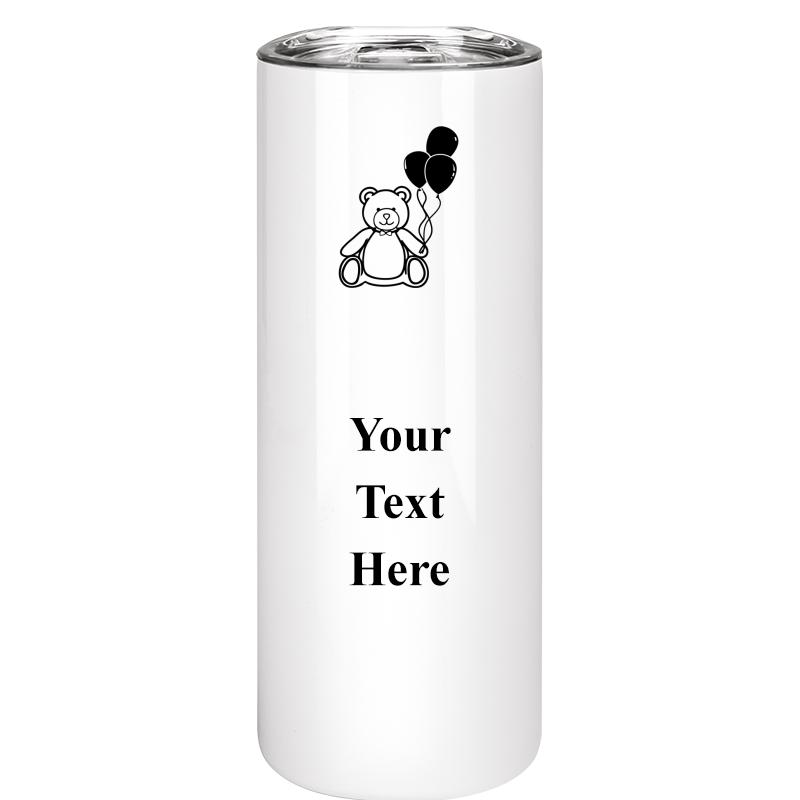 SLIM TUMBLER 20OZ WHITE