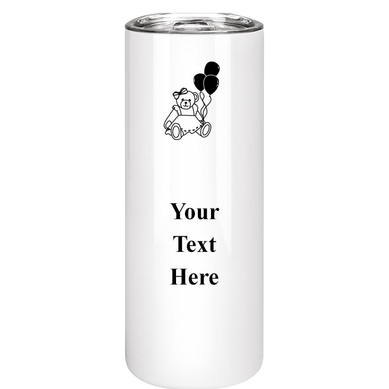 SLIM TUMBLER 20OZ WHITE