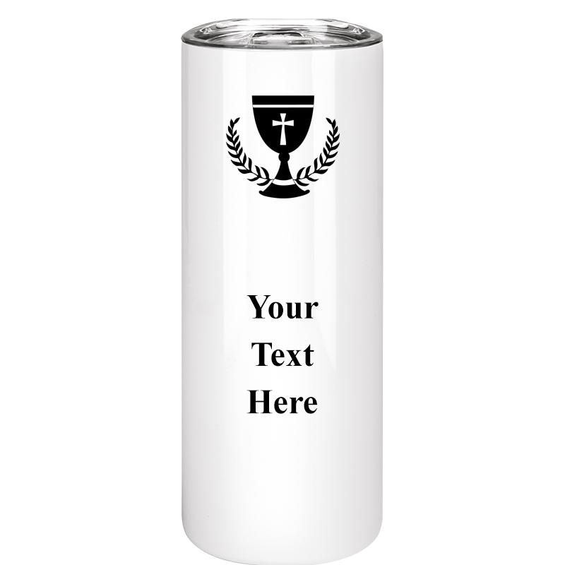 SLIM TUMBLER 20OZ WHITE