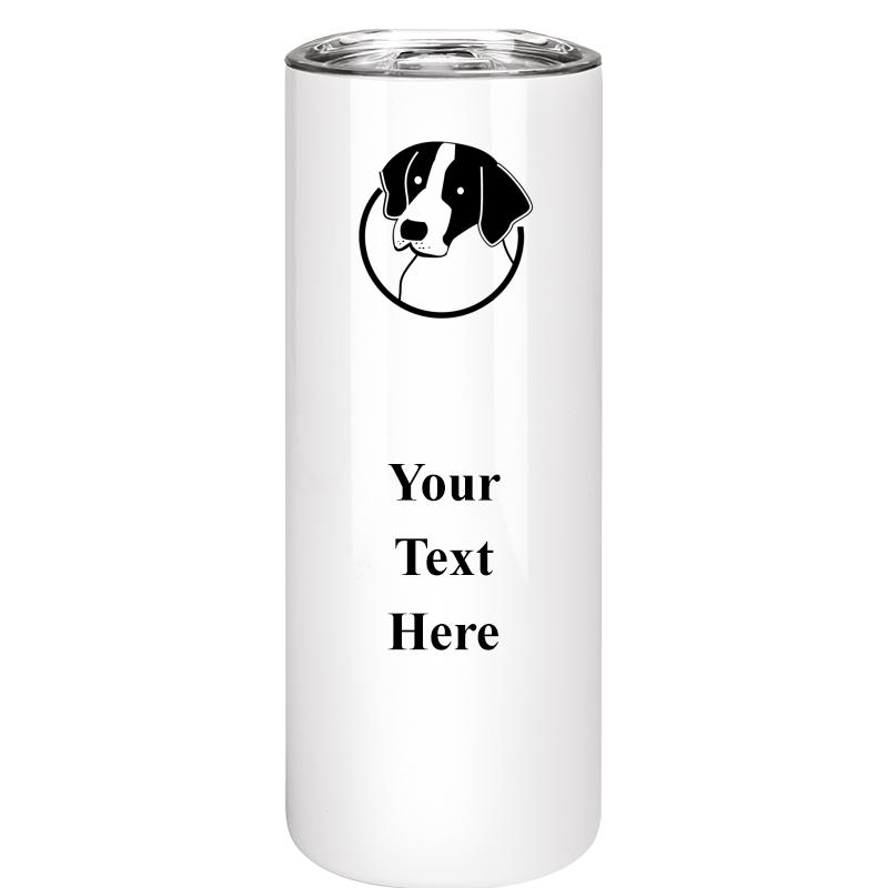 SLIM TUMBLER 20OZ WHITE