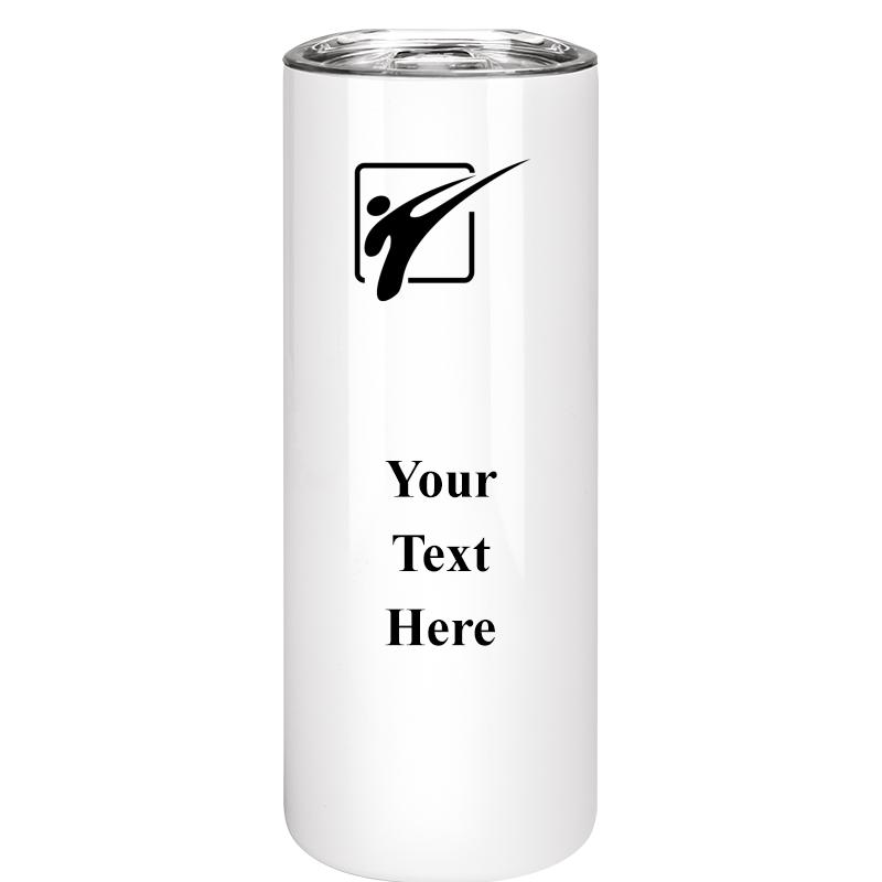 SLIM TUMBLER 20OZ WHITE