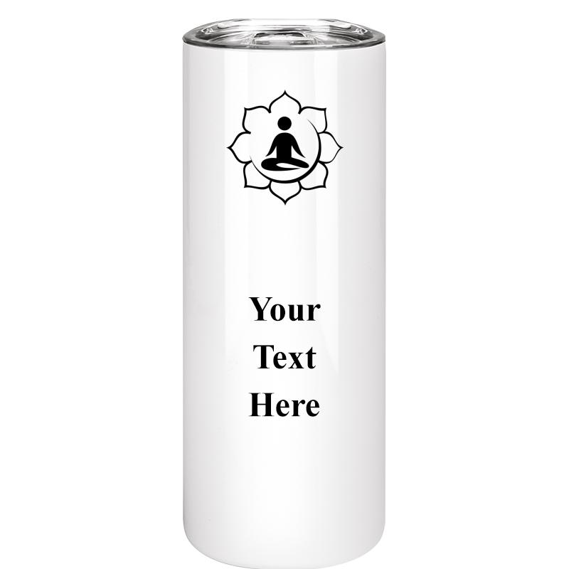 SLIM TUMBLER 20OZ WHITE