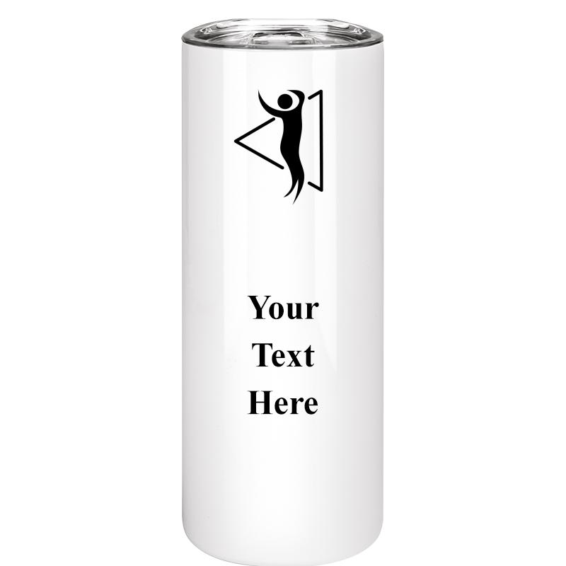 SLIM TUMBLER 20OZ WHITE