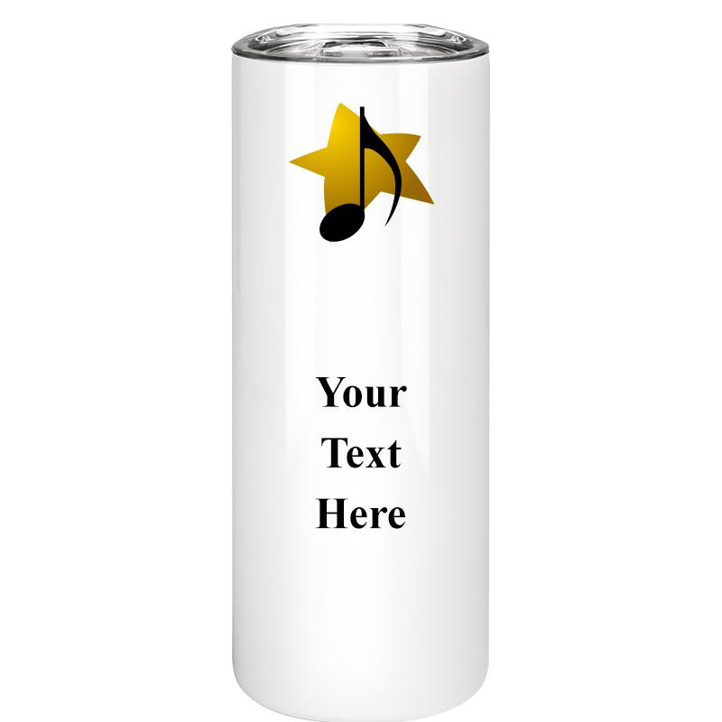 SLIM TUMBLER 20OZ WHITE