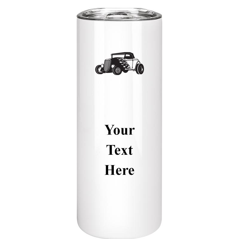 SLIM TUMBLER 20OZ WHITE