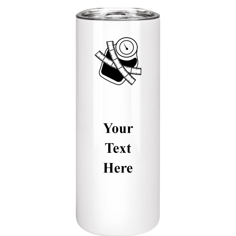 SLIM TUMBLER 20OZ WHITE