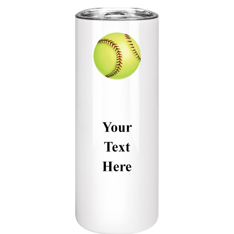 SLIM TUMBLER 20OZ WHITE