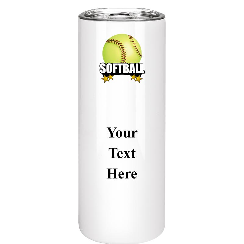 SLIM TUMBLER 20OZ WHITE