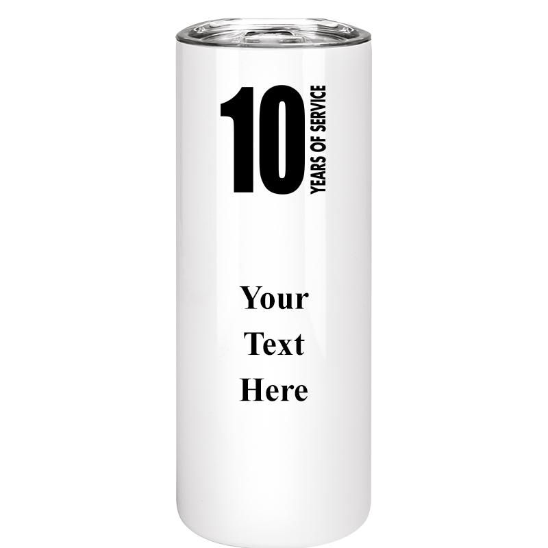 SLIM TUMBLER 20OZ WHITE