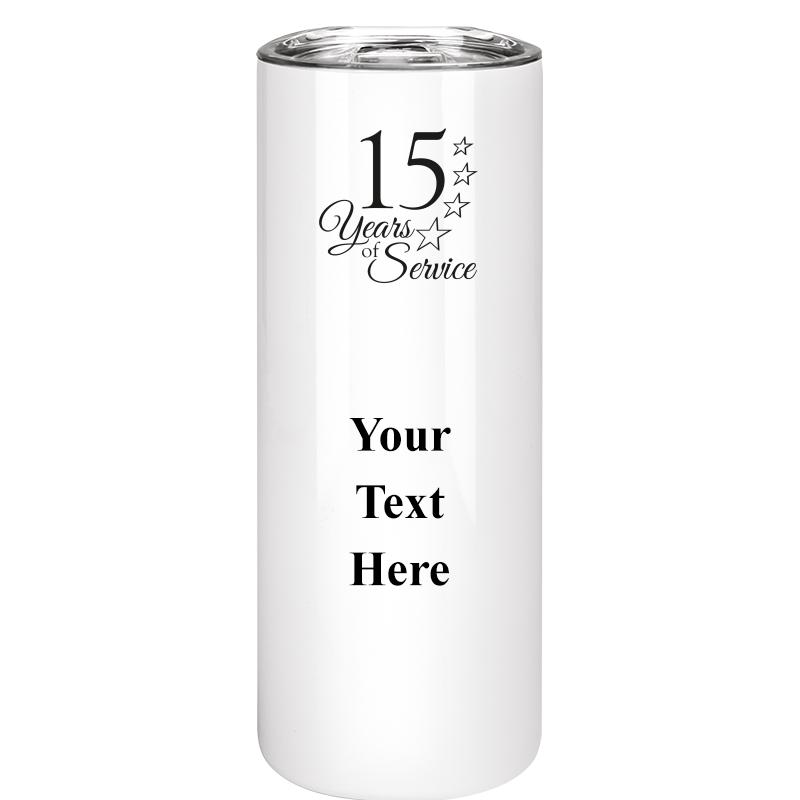 SLIM TUMBLER 20OZ WHITE