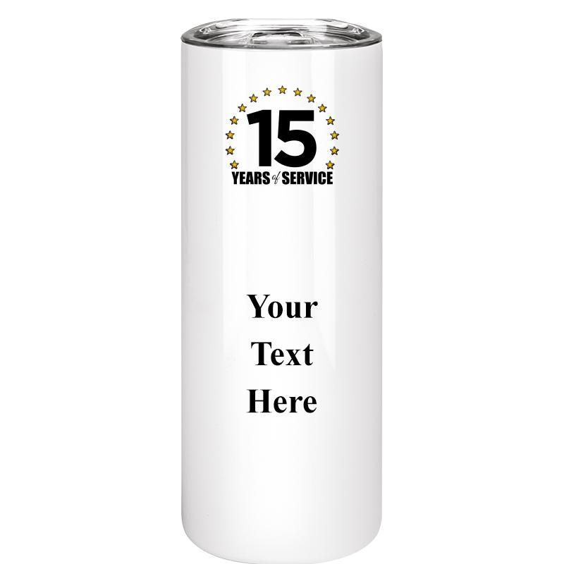 SLIM TUMBLER 20OZ WHITE