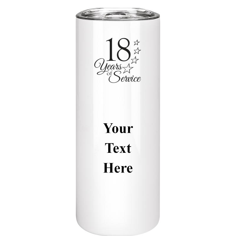 SLIM TUMBLER 20OZ WHITE
