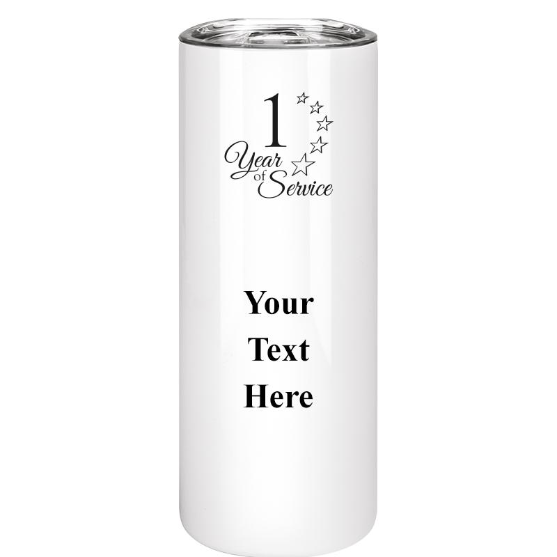 SLIM TUMBLER 20OZ WHITE