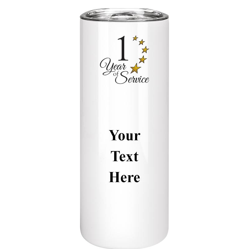 SLIM TUMBLER 20OZ WHITE