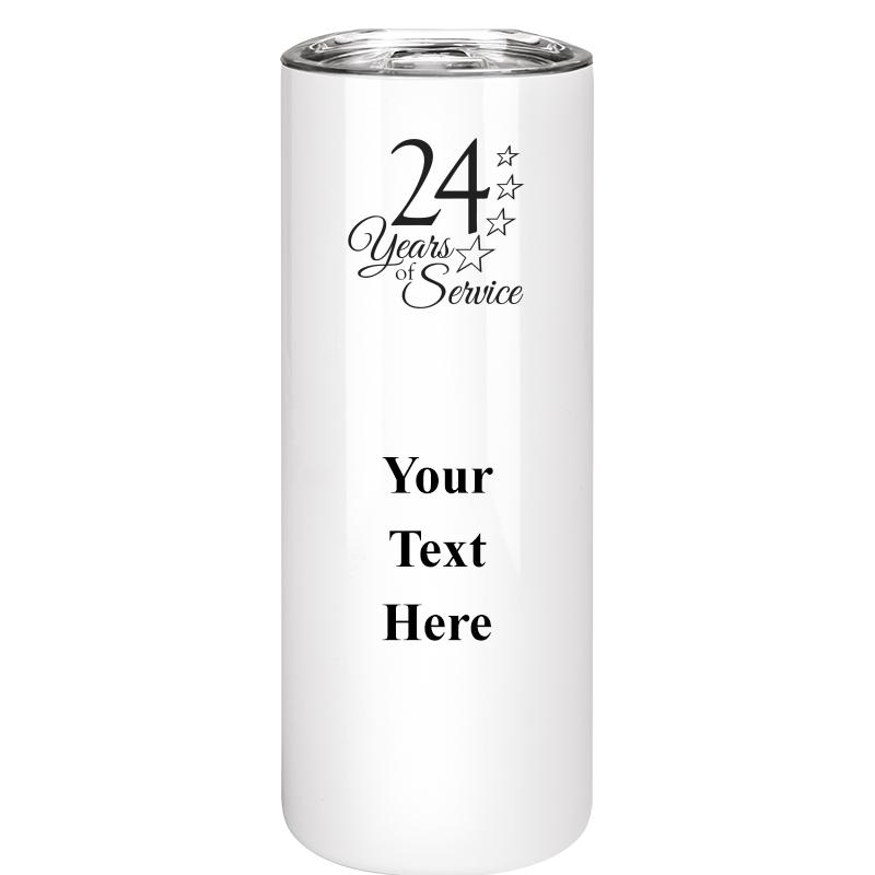 SLIM TUMBLER 20OZ WHITE