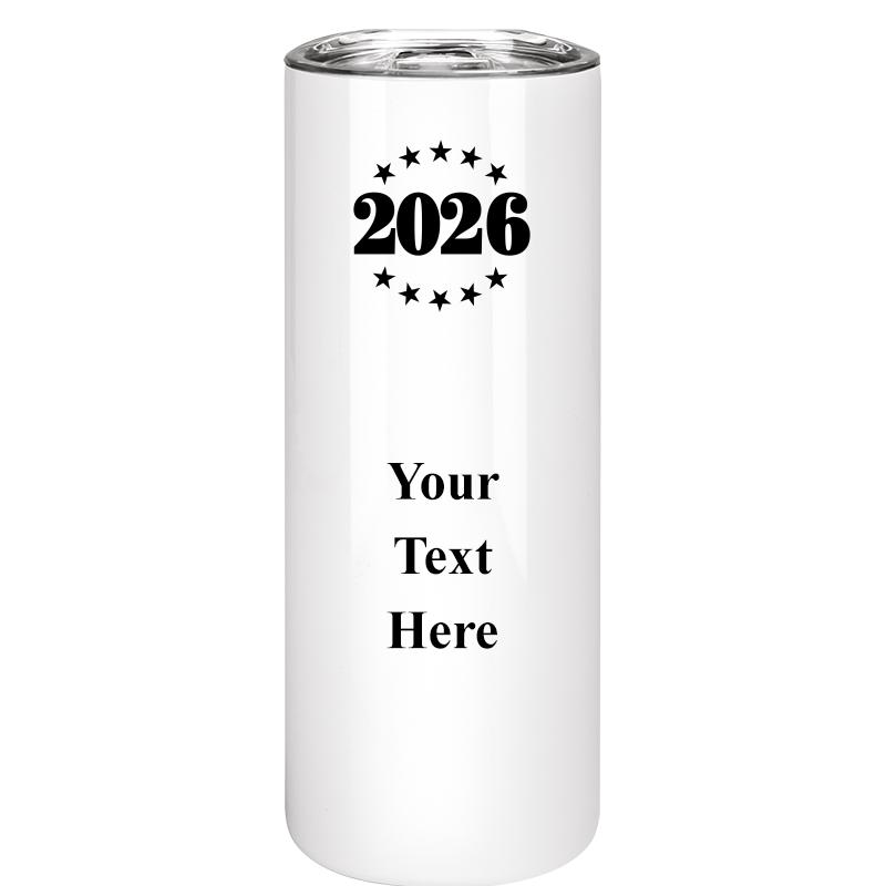 SLIM TUMBLER 20OZ WHITE