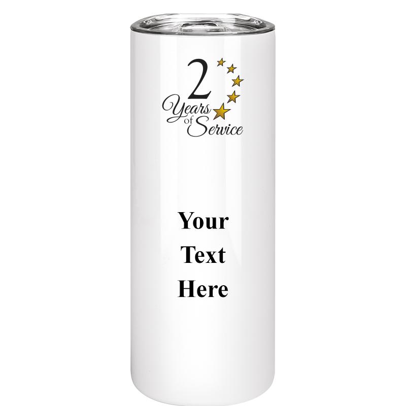 SLIM TUMBLER 20OZ WHITE