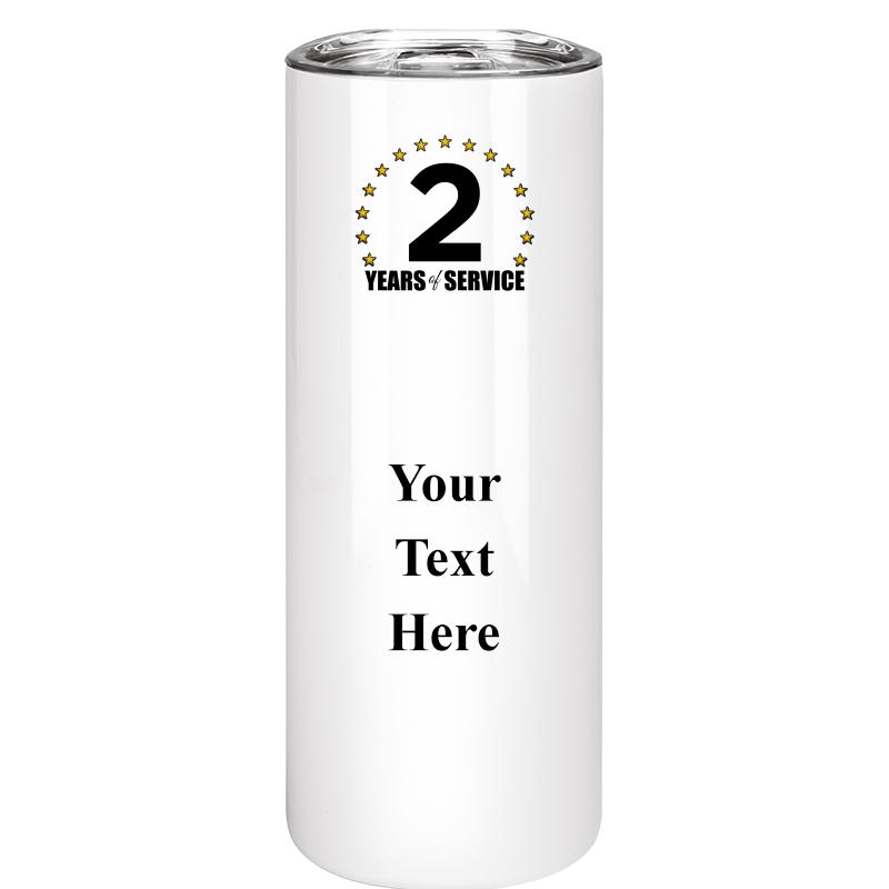 SLIM TUMBLER 20OZ WHITE