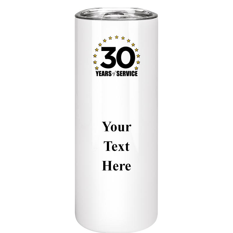 SLIM TUMBLER 20OZ WHITE