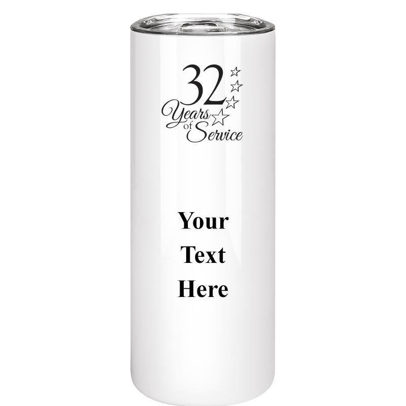 SLIM TUMBLER 20OZ WHITE