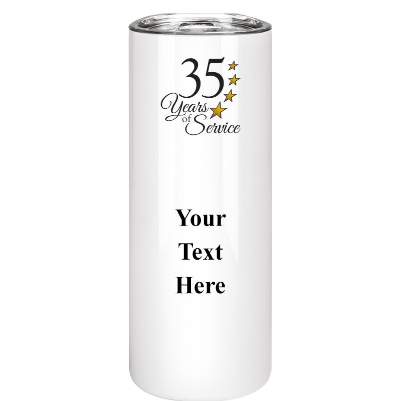 SLIM TUMBLER 20OZ WHITE