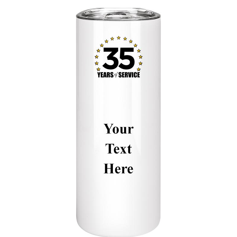 SLIM TUMBLER 20OZ WHITE