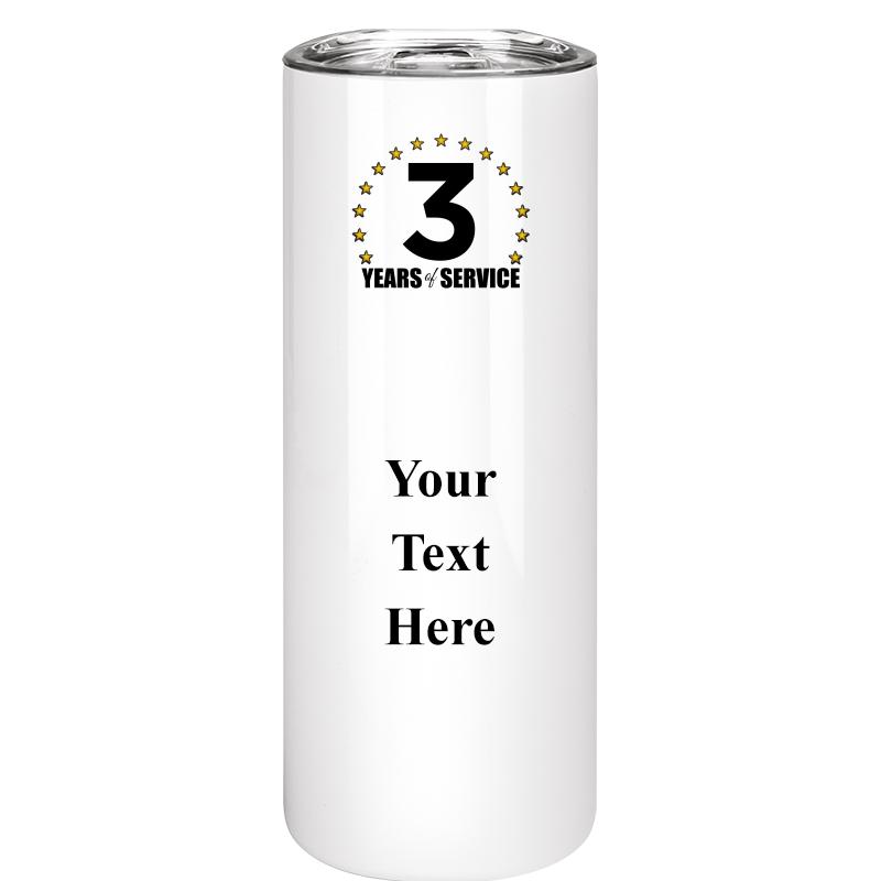 SLIM TUMBLER 20OZ WHITE