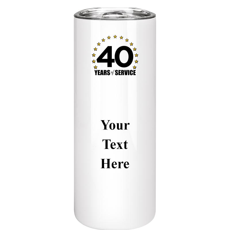 SLIM TUMBLER 20OZ WHITE