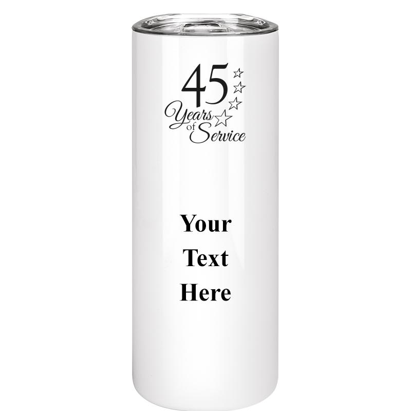 SLIM TUMBLER 20OZ WHITE