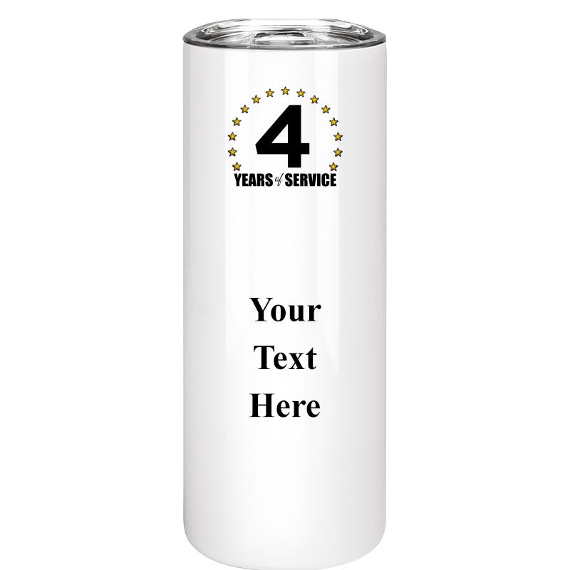 SLIM TUMBLER 20OZ WHITE