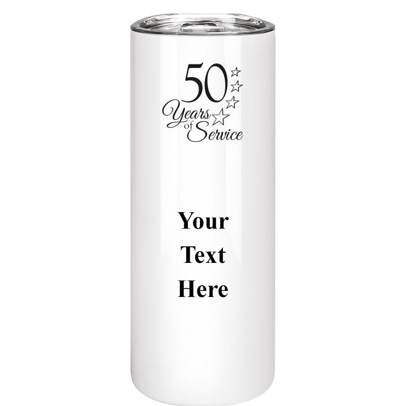 SLIM TUMBLER 20OZ WHITE