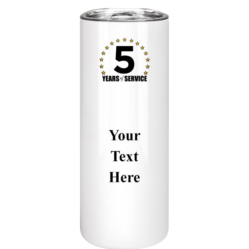 SLIM TUMBLER 20OZ WHITE