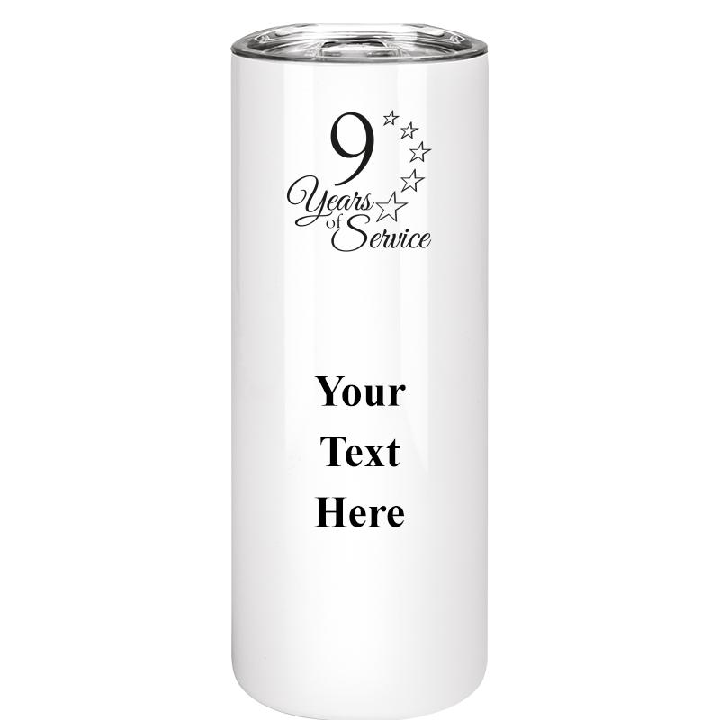 SLIM TUMBLER 20OZ WHITE