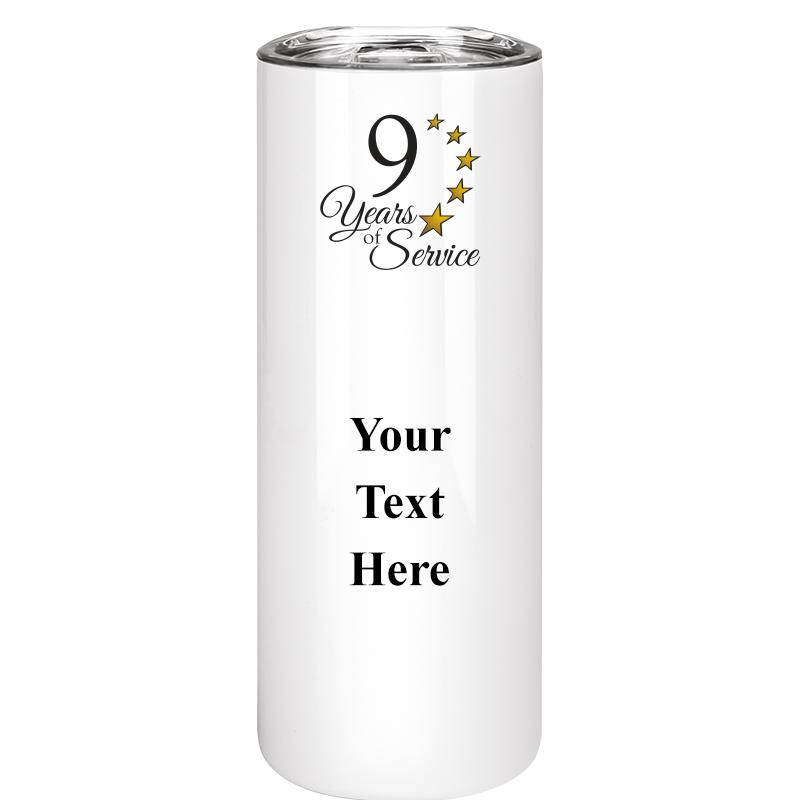 SLIM TUMBLER 20OZ WHITE