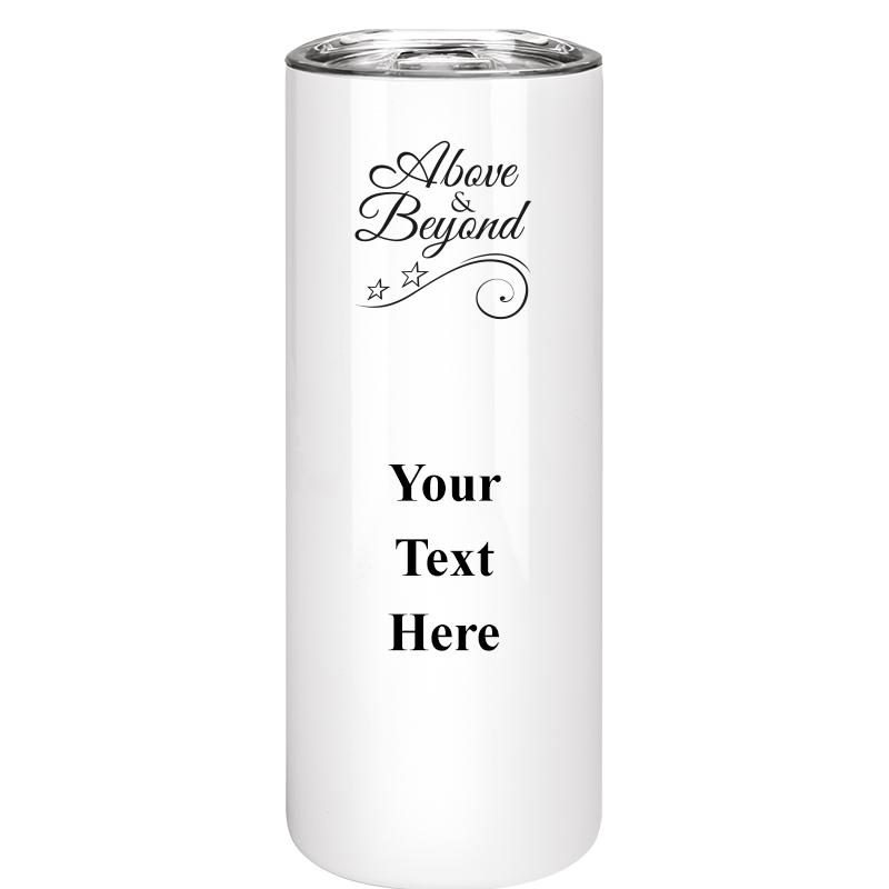 SLIM TUMBLER 20OZ WHITE