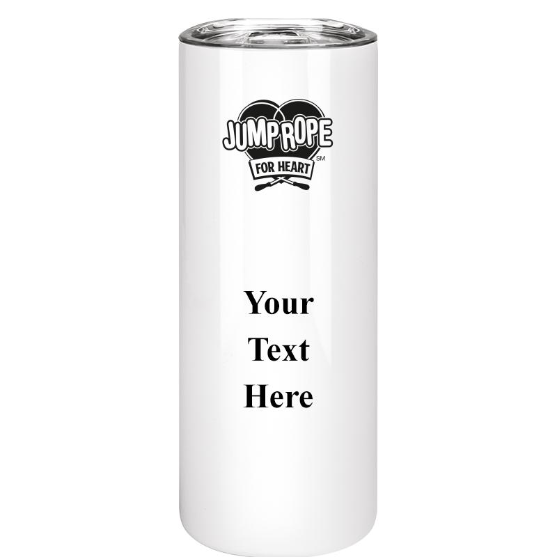 SLIM TUMBLER 20OZ WHITE