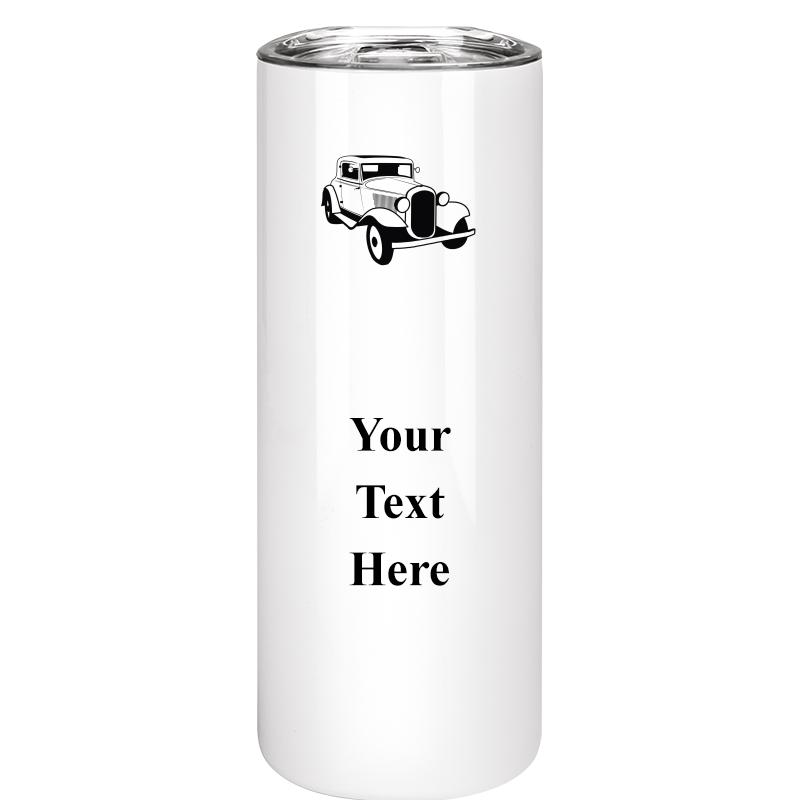 SLIM TUMBLER 20OZ WHITE