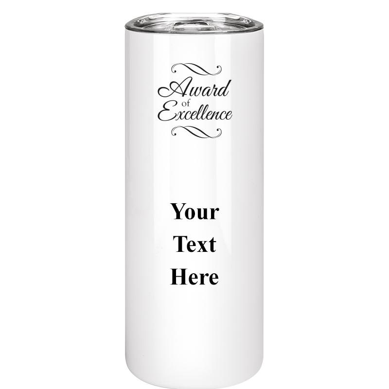 SLIM TUMBLER 20OZ WHITE