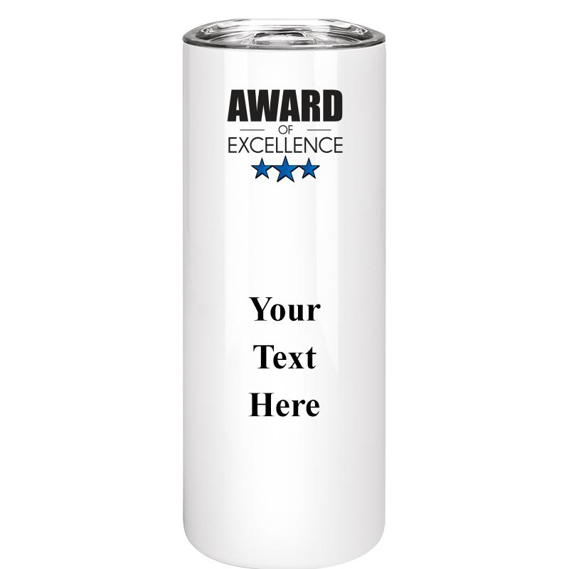 SLIM TUMBLER 20OZ WHITE