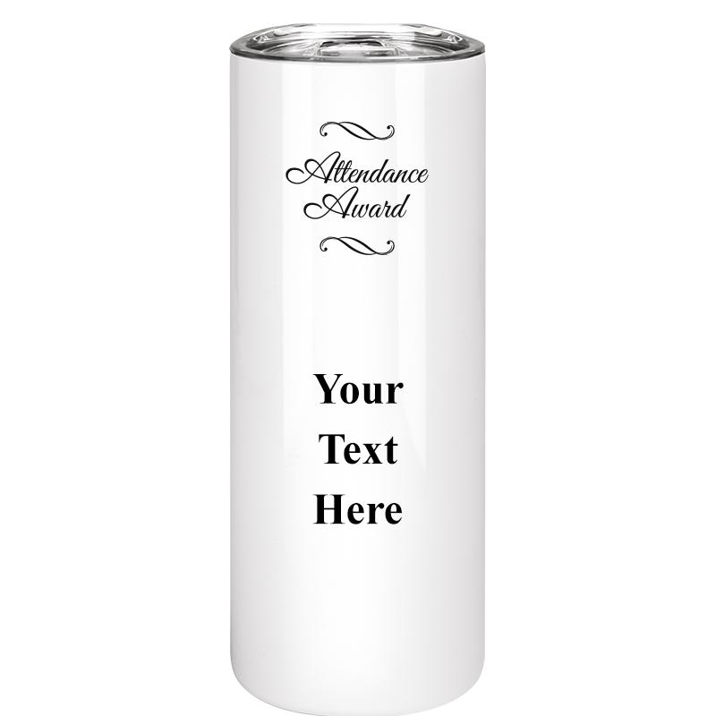 SLIM TUMBLER 20OZ WHITE