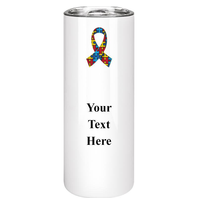 SLIM TUMBLER 20OZ WHITE