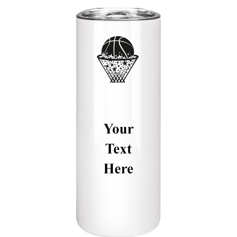 SLIM TUMBLER 20OZ WHITE