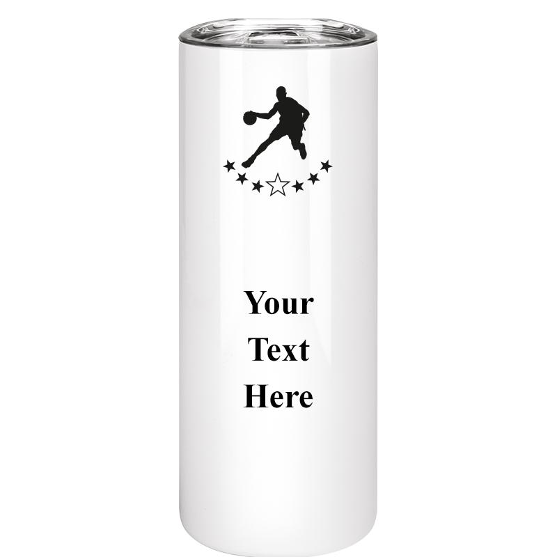 SLIM TUMBLER 20OZ WHITE