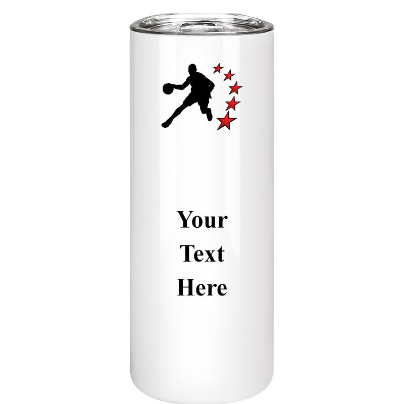 SLIM TUMBLER 20OZ WHITE