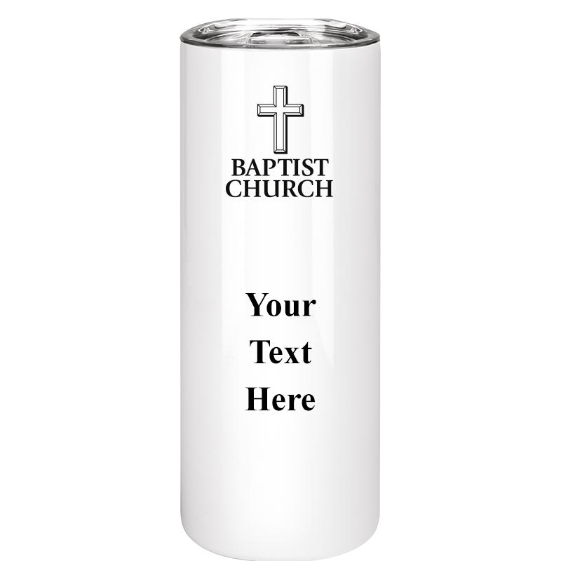 SLIM TUMBLER 20OZ WHITE