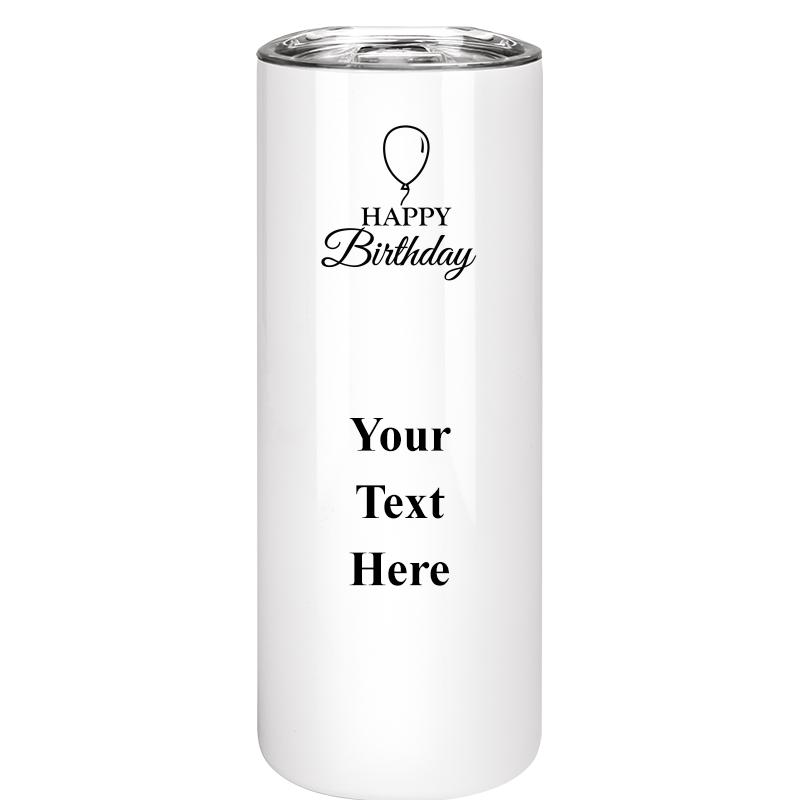 SLIM TUMBLER 20OZ WHITE