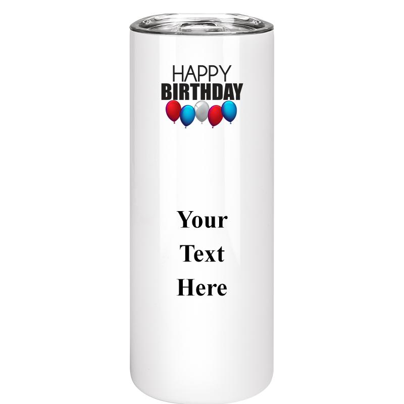 SLIM TUMBLER 20OZ WHITE