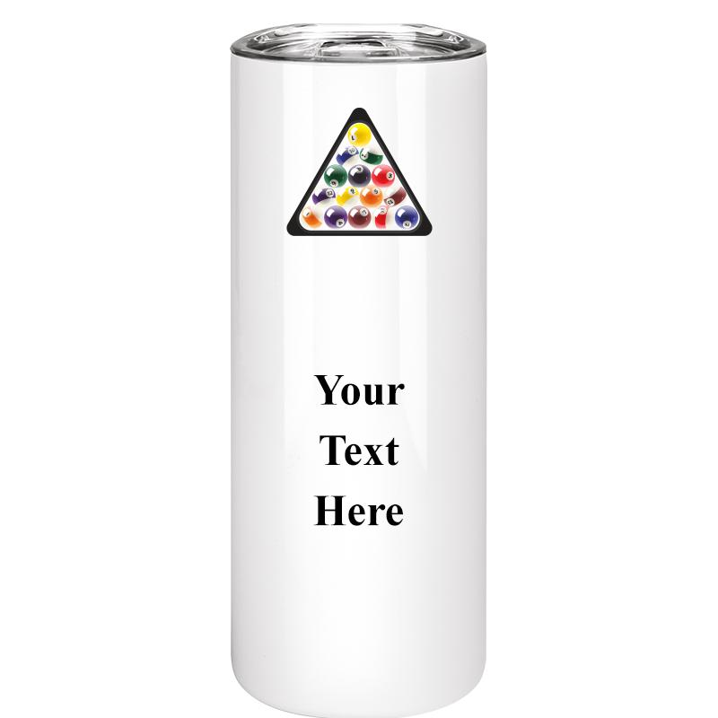 SLIM TUMBLER 20OZ WHITE