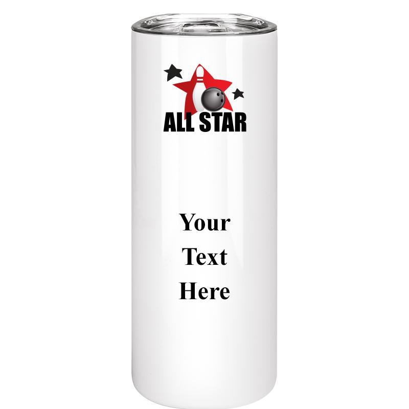 SLIM TUMBLER 20OZ WHITE