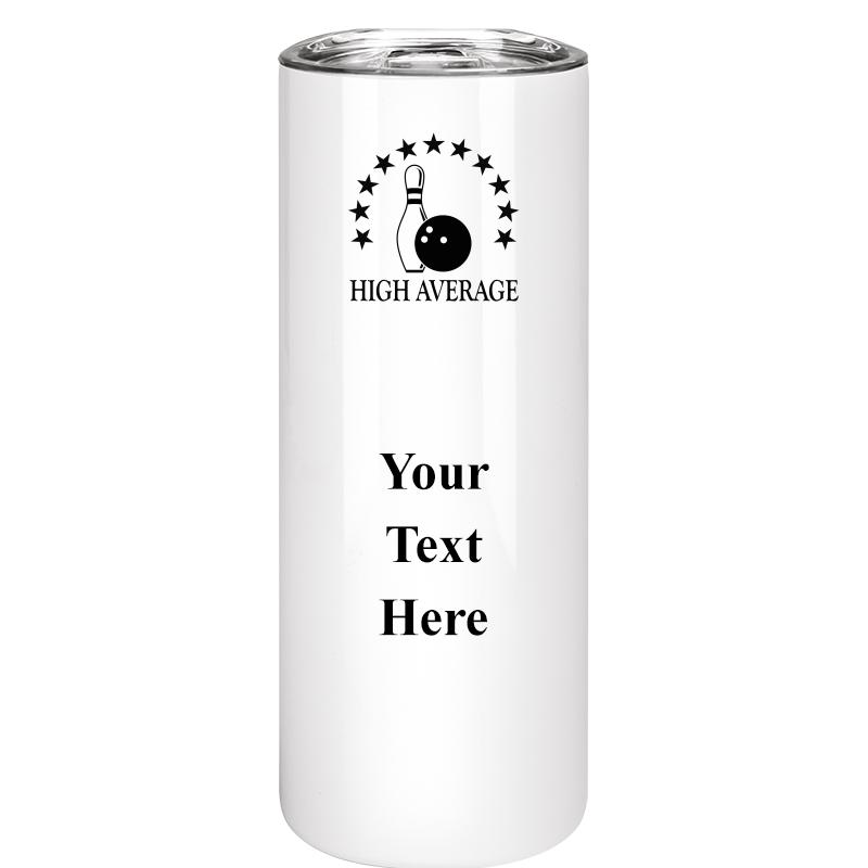 SLIM TUMBLER 20OZ WHITE